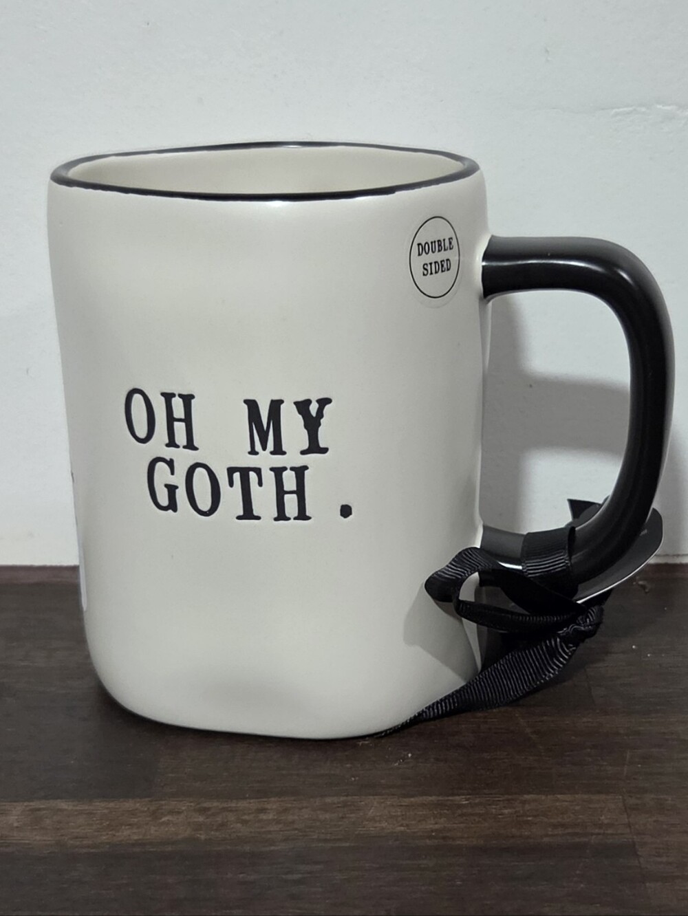 Rae Dunn Oh My Goth Ceramic Coffee Mug